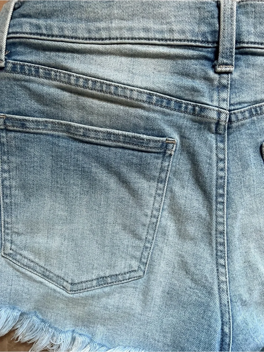Pistola Gigi Denim Frayed Cut Off Shorts